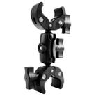 Motorcycle Dual-heads Crabs Clamps Handlebar Fixed Mount, Length:18cm - 1