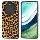 For Huawei Mate 60 Pro ABEEL Black Edge Leopard Phone Case(Golden Leopard) - 1