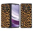 For Huawei Mate X5 ABEEL Black Edge Leopard Phone Case(Golden Leopard) - 1