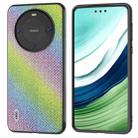 For Huawei Mate 60 Pro ABEEL Black Edge Diamond Phone Case(Rainbow Diamond) - 1