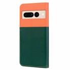 For Google Pixel 7 Pro Cute Pet Series Color Block Buckle Leather Phone Case(Dark Green) - 3