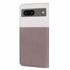 For Google Pixel 7 Cute Pet Series Color Block Buckle Leather Phone Case(Pale Mauve) - 3