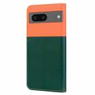 For Google Pixel 7 Cute Pet Series Color Block Buckle Leather Phone Case(Dark Green) - 3