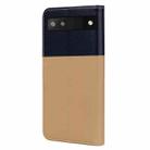 For Google Pixel 6a Cute Pet Series Color Block Buckle Leather Phone Case(Khaki) - 3