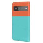 For Google Pixel 6 Pro Cute Pet Series Color Block Buckle Leather Phone Case(Sky Blue) - 3