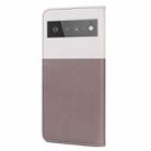 For Google Pixel 6 Pro Cute Pet Series Color Block Buckle Leather Phone Case(Pale Mauve) - 3