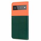 For Google Pixel 6 Pro Cute Pet Series Color Block Buckle Leather Phone Case(Dark Green) - 3