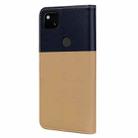 For Google Pixel 4a Cute Pet Series Color Block Buckle Leather Phone Case(Khaki) - 3