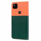 For Google Pixel 4a Cute Pet Series Color Block Buckle Leather Phone Case(Dark Green) - 3