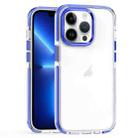 For iPhone 13 Pro Two-color TPU Transparent PC Phone Case(Blue) - 1