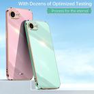For iPhone 16e XINLI Straight Edge 6D Electroplate TPU Phone Case(White) - 2