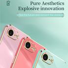 For iPhone 16e XINLI Straight Edge 6D Electroplate TPU Phone Case(White) - 3