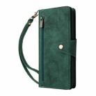 For Google Pixel 9 Pro Rivet Buckle 9 Cards Three Fold Leather Phone Case(Green) - 2