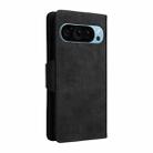 For Google Pixel 9 Rivet Buckle 9 Cards Three Fold Leather Phone Case(Black) - 3