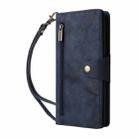 For Google Pixel 9 Rivet Buckle 9 Cards Three Fold Leather Phone Case(Blue) - 2