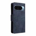 For Google Pixel 9 Rivet Buckle 9 Cards Three Fold Leather Phone Case(Blue) - 3