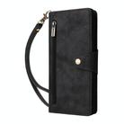 For Google Pixel 9a Rivet Buckle 9 Cards Three Fold Leather Phone Case(Black) - 2