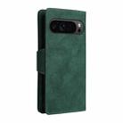 For Google Pixel 10 Pro XL / 9 Pro XL Rivet Buckle 9 Cards Three Fold Leather Phone Case(Green) - 3
