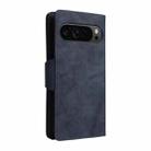 For Google Pixel 10 Pro XL / 9 Pro XL Rivet Buckle 9 Cards Three Fold Leather Phone Case(Blue) - 3