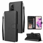 For Xiaomi Redmi Note 12S 3-Card Slots Multifunctional Leather Phone Case(Black) - 1