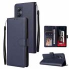 For Infinix Hot 20 5G 3 Card Slots Multifunctional Leather Phone Case(Dark Blue) - 1