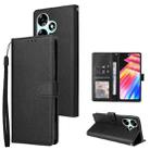 For Infinix Hot 30 3 Card Slots Multifunctional Leather Phone Case(Black) - 1