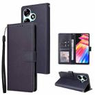 For Infinix Hot 30 3 Card Slots Multifunctional Leather Phone Case(Dark Blue) - 1