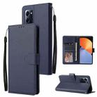 For Infinix Note 30 3 Card Slots Multifunctional Leather Phone Case(Dark Blue) - 1