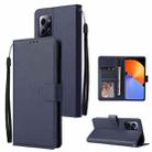 For Infinix Note 30i 3 Card Slots Multifunctional Leather Phone Case(Dark Blue) - 1