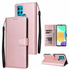 For Infinix Smart 6 3 Card Slots Multifunctional Leather Phone Case(Rose Gold) - 1