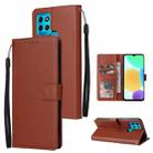 For Infinix Smart 6 3 Card Slots Multifunctional Leather Phone Case(Brown) - 1