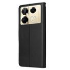 For Infinix Note 40 Pro 5G / 4G / 40 Pro+ 5G 3 Card Slots Multifunctional Leather Phone Case(Black) - 3