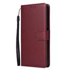 For Infinix Hot 50i 4G / Smart 9 4G 3 Card Slots Multifunctional Leather Phone Case(Wine Red) - 2