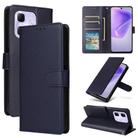 For Infinix Hot 50i 4G / Smart 9 4G 3 Card Slots Multifunctional Leather Phone Case(Dark Blue) - 1