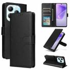 For Infinix Hot 40 / 40 Pro 3-Card Slots Multifunctional Leather Phone Case(Black) - 1