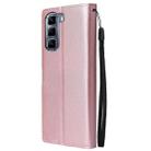 For Infinix Hot 50 4G 3-Card Slots Multifunctional Leather Phone Case(Rose Gold) - 3