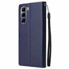 For Infinix Hot 50 4G 3-Card Slots Multifunctional Leather Phone Case(Dark Blue) - 3