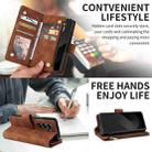 For Samsung Galaxy Z Fold6 5G Crossbody Multi-card Slot Wallet Zipper Leather Phone Case(Brown) - 2