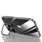 For iPhone 15 Pro SULADA PC + Aluminum Alloy Lens Holder Phone Case(Black) - 1