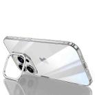 For iPhone 15 Pro SULADA PC + Aluminum Alloy Lens Holder Phone Case(Silver) - 1