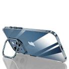 For iPhone 15 SULADA PC + Aluminum Alloy Lens Holder Phone Case(Dark Blue) - 1