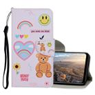 For Huawei P smart (2020) Colored Drawing Pattern Horizontal Flip Leather Case with Holder & Card Slots & Wallet(Smile Bear) - 1