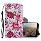 For Huawei P30 Lite Colored Drawing Pattern Horizontal Flip Leather Case with Holder & Card Slots & Wallet(Peony) - 1