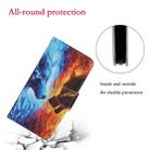 For Huawei P40 Colored Drawing Pattern Horizontal Flip Leather Case with Holder & Card Slots & Wallet(Flame Wolf) - 5