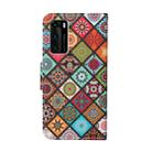 For Huawei P40 Colored Drawing Pattern Horizontal Flip Leather Case with Holder & Card Slots & Wallet(Folk-custom) - 3
