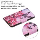 For Huawei P40 Colored Drawing Pattern Horizontal Flip Leather Case with Holder & Card Slots & Wallet(Red Flower Butterfly) - 4