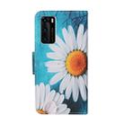 For Huawei P40 Colored Drawing Pattern Horizontal Flip Leather Case with Holder & Card Slots & Wallet(Chrysanthemum) - 3