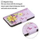 For Huawei P40 Colored Drawing Pattern Horizontal Flip Leather Case with Holder & Card Slots & Wallet(Yellow Flower Butterfly) - 4