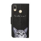 For Huawei Y7 (2019) Colored Drawing Pattern Horizontal Flip Leather Case with Holder & Card Slots & Wallet(Kitty) - 3