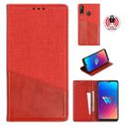 For LG W30 MUXMA MX109 Horizontal Flip Leather Case with Holder & Card Slot & Wallet Function(Red) - 1